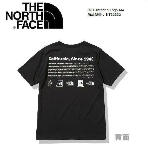 THE NORTH FACE ザノースフェイス ヒストリカルロゴＴシャツ ブラック L　NT32332　メンズ　アウトドア　キャンプ