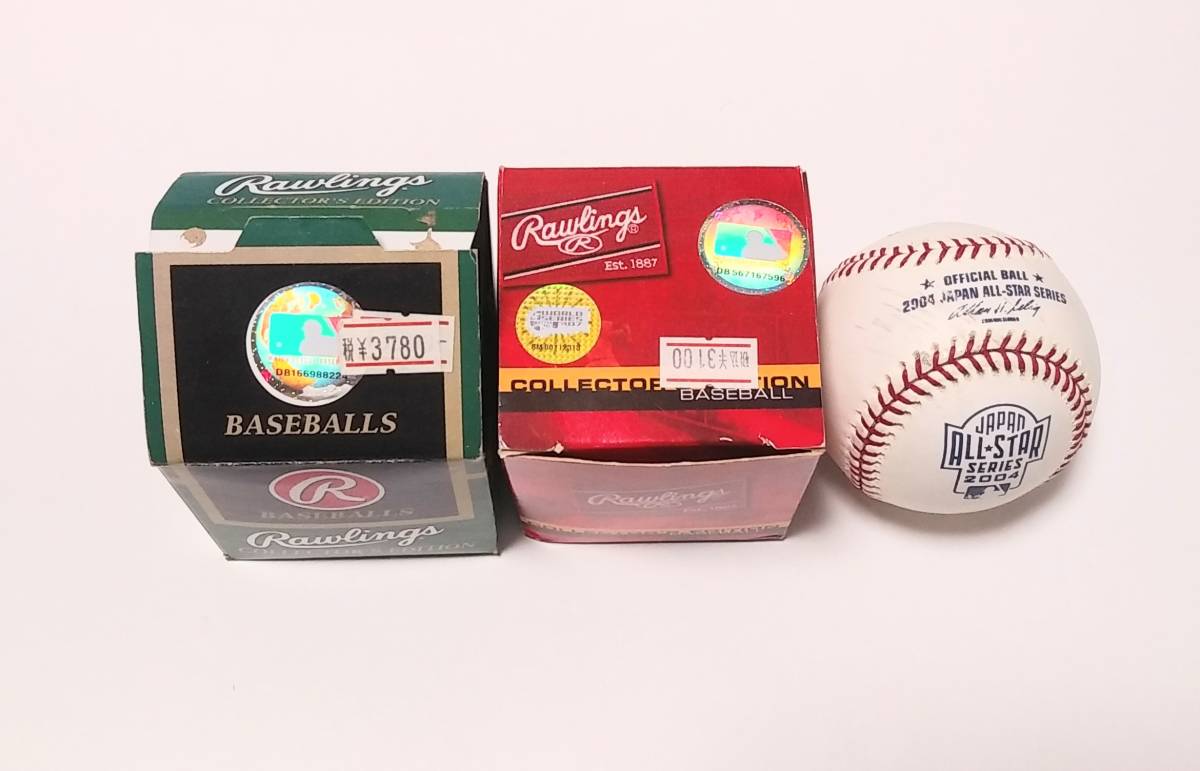 MLB 公式球 ワールドシリーズ 2003 2007 新品、 日米野球 2004 実使用 