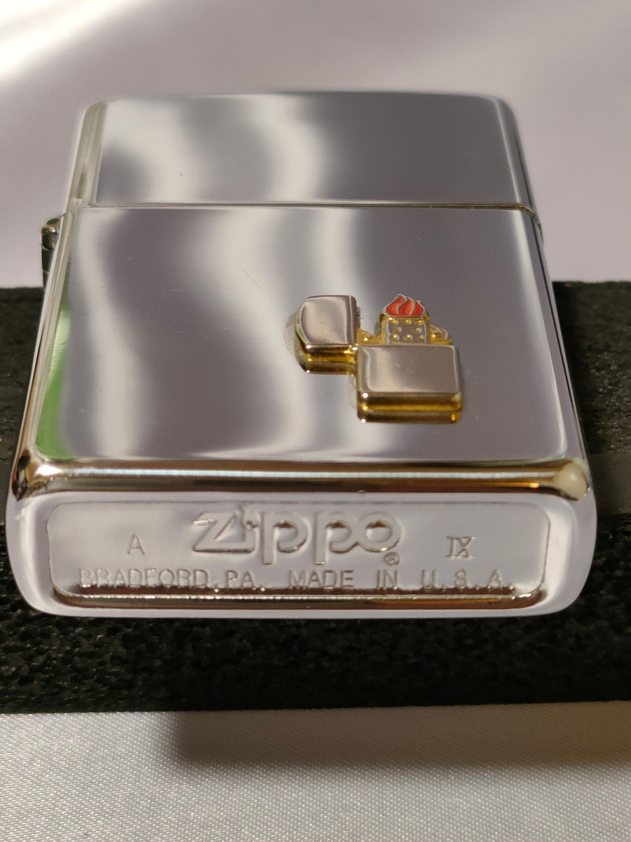 ビンテージ 立体メタル zippo 1993年製 A XI ジッポーライター 1円 