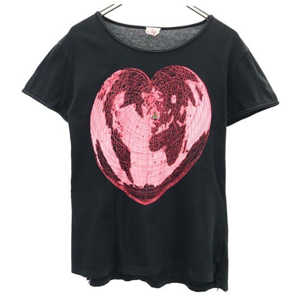 ヴィヴィアンウエストウッド プリント 半袖 Tシャツ 黒系 Vivienne