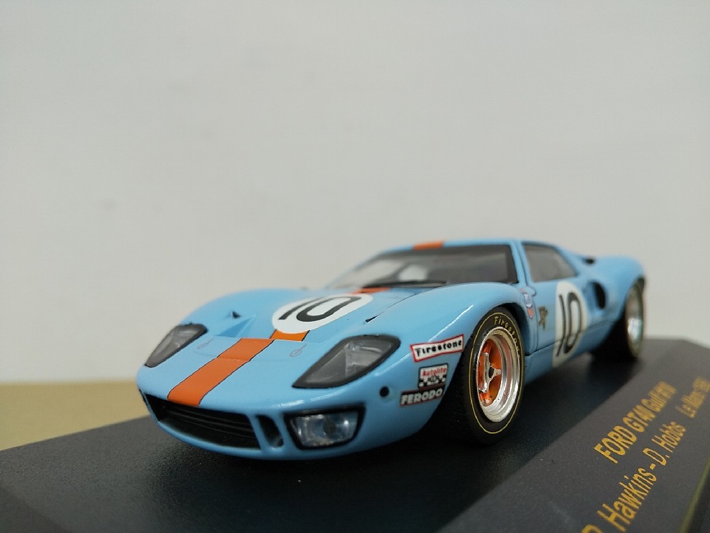 □ ixo modelsイクソ LMC026 1/43 FORD GT40 Gulf #10 P.Hawkinks-D