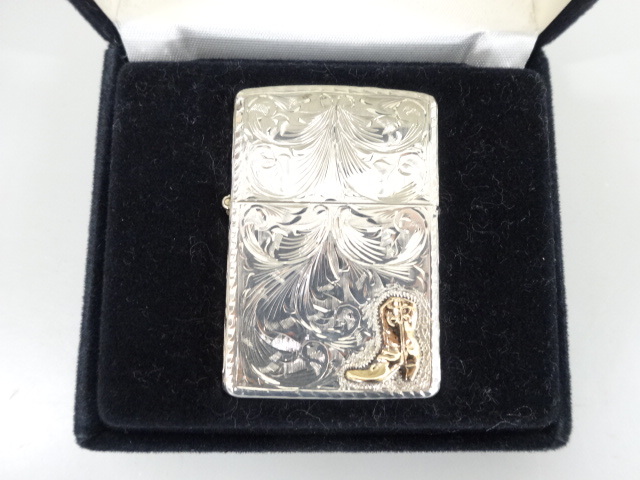新品 未使用 92年製 Zippo ジッポ スターリング シルバー アラベスク 
