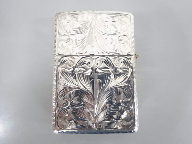 新品 未使用 92年製 Zippo ジッポ スターリング シルバー アラベスク 