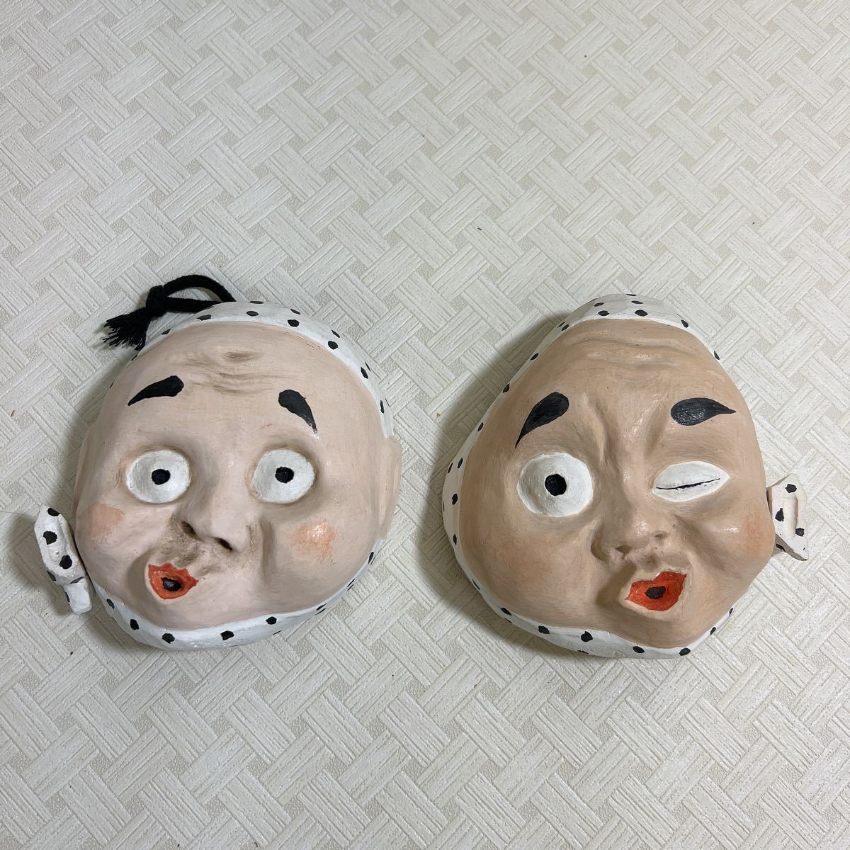 ひょっとこ お面 木彫り(木工、竹工芸)｜売買されたオークション情報