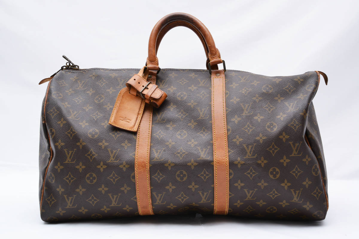 1円〜 LOUIS VUITTON ルイヴィトン モノグラム キーポル50 VL884 旅行 