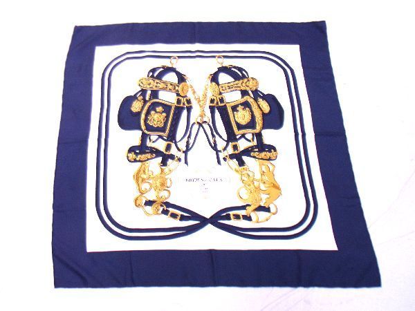 □美品□ HERMES エルメス【式典用馬勒】カレ90 大判 スカーフ □美品□ HERMES エルメス【式典用馬勒】カレ90 大判 スカーフ