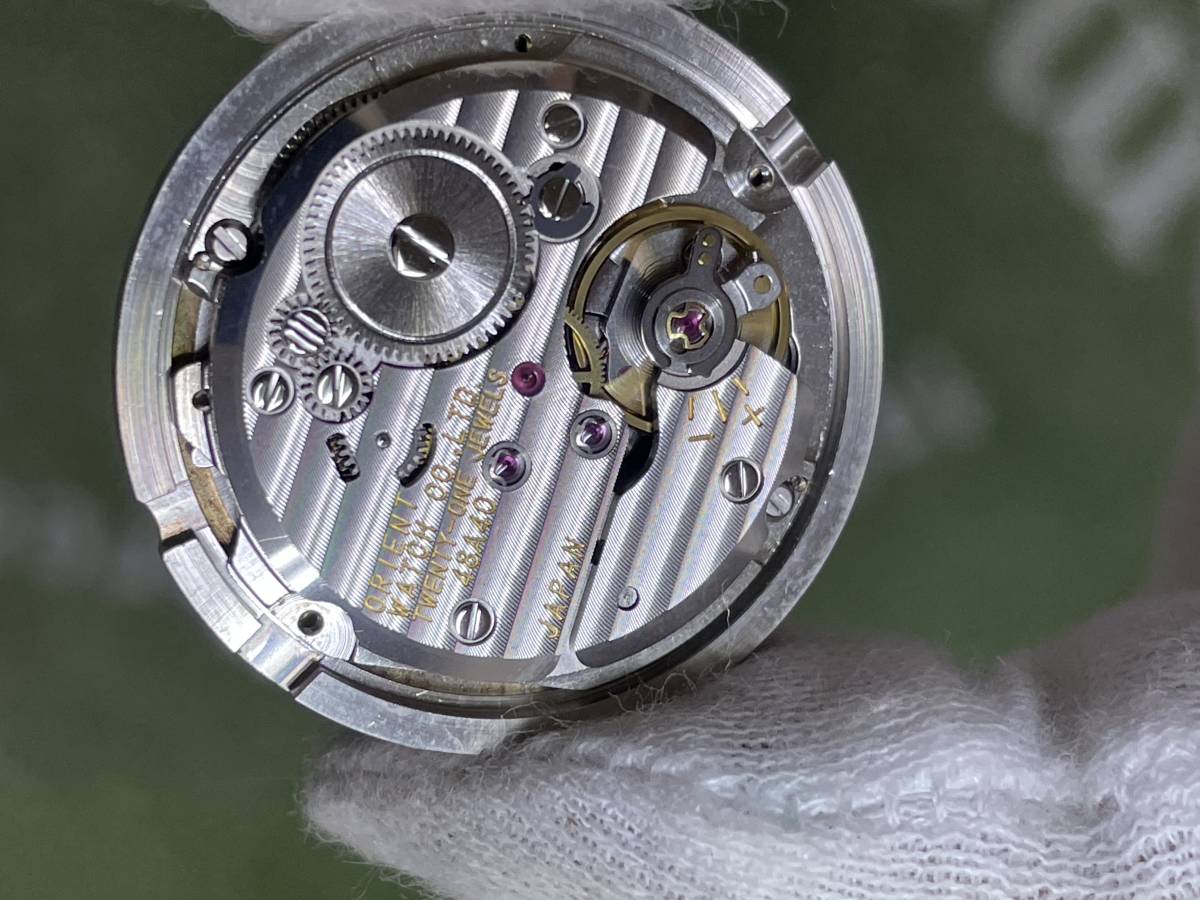 可動品 Orient オリエント 手巻き ムーブメント Cal.48A40 風防付き 