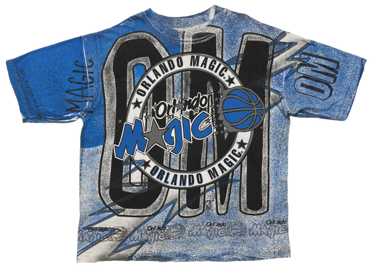 NBA オーランド マジック Tシャツ MAGIC JOHNSON T\u0027S 総柄 
