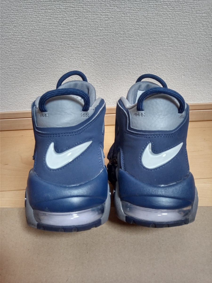 ナイキ エアモアアップテンポ ジョージタウン 26cm グレー ネイビー  