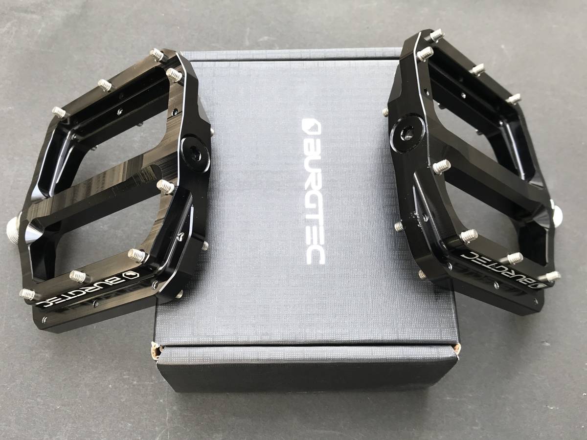自転車 BURGTEC フラットペダル Penthouse Mk4 黒 ブラック MTB