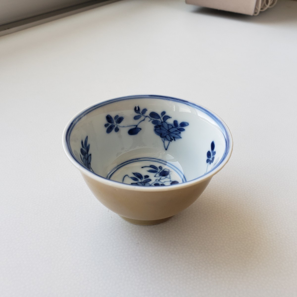 中国 黄釉盃 染付草花文 検)景徳鎮 煎茶碗 酒器(清)｜売買された