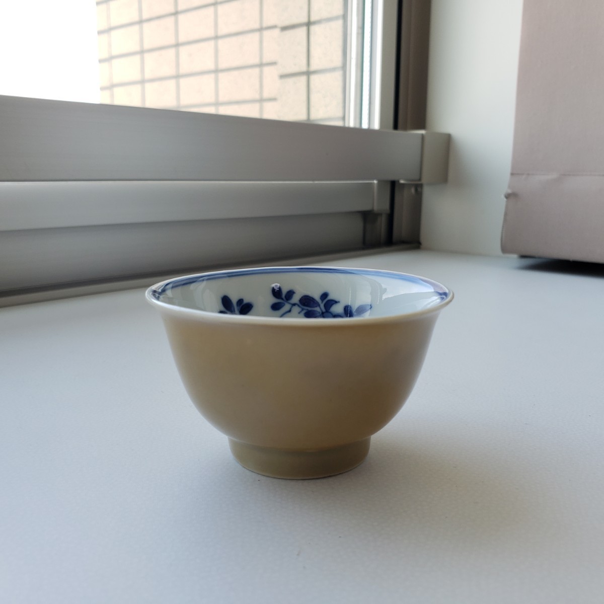 中国 黄釉盃 染付草花文 検)景徳鎮 煎茶碗 酒器(清)｜売買された
