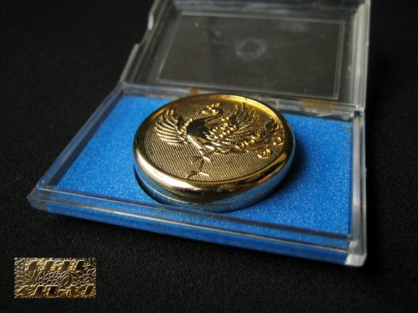 National 朱肉 ケース 印鑑 ナショナル インターホン 鳳凰 24K GP 昭和