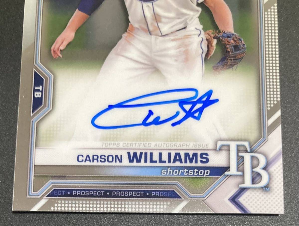 2021 Bowman Draft CDA-CW Carson Williams 1st Bowman Auto カーソン 