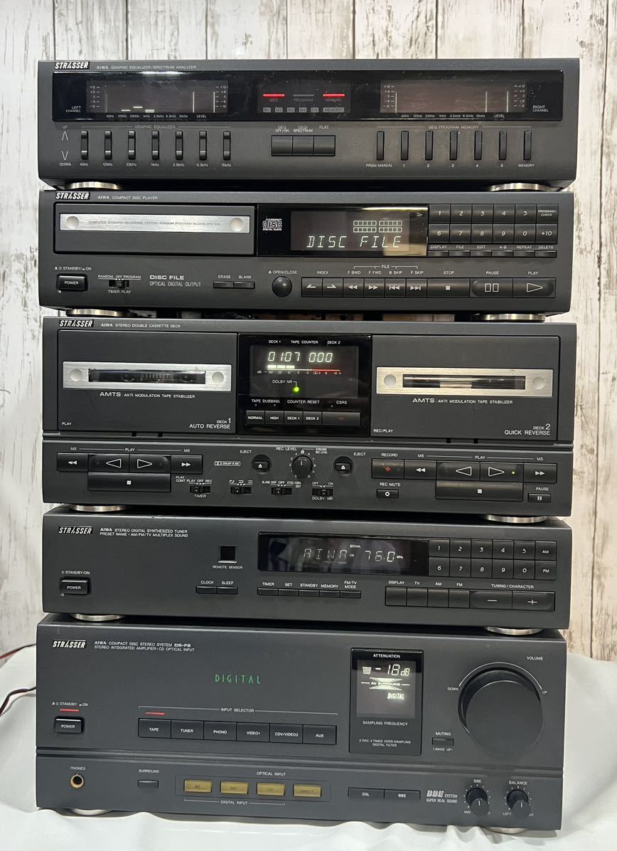 AIWA システムコンポ STRASSER AIWA STRASSER システムコンポ made in japan (再生専用)｜売買された