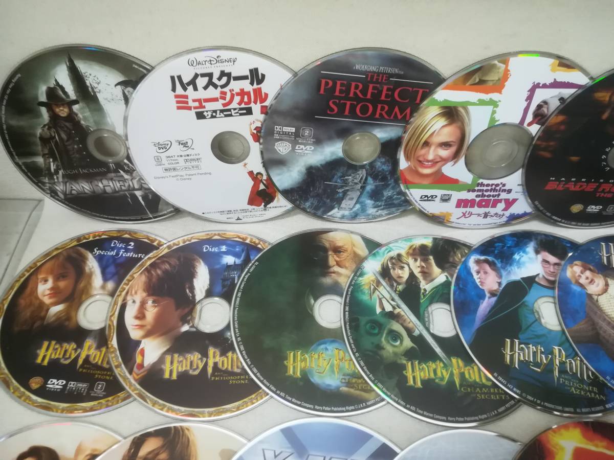 洋画 DVD 約75点　まとめ大量セット バイオハザード　ハリー・ポッター DVD『映画 洋画 ※ディスクのみ(ジャケット付き) 大量 まとめ売り 30枚