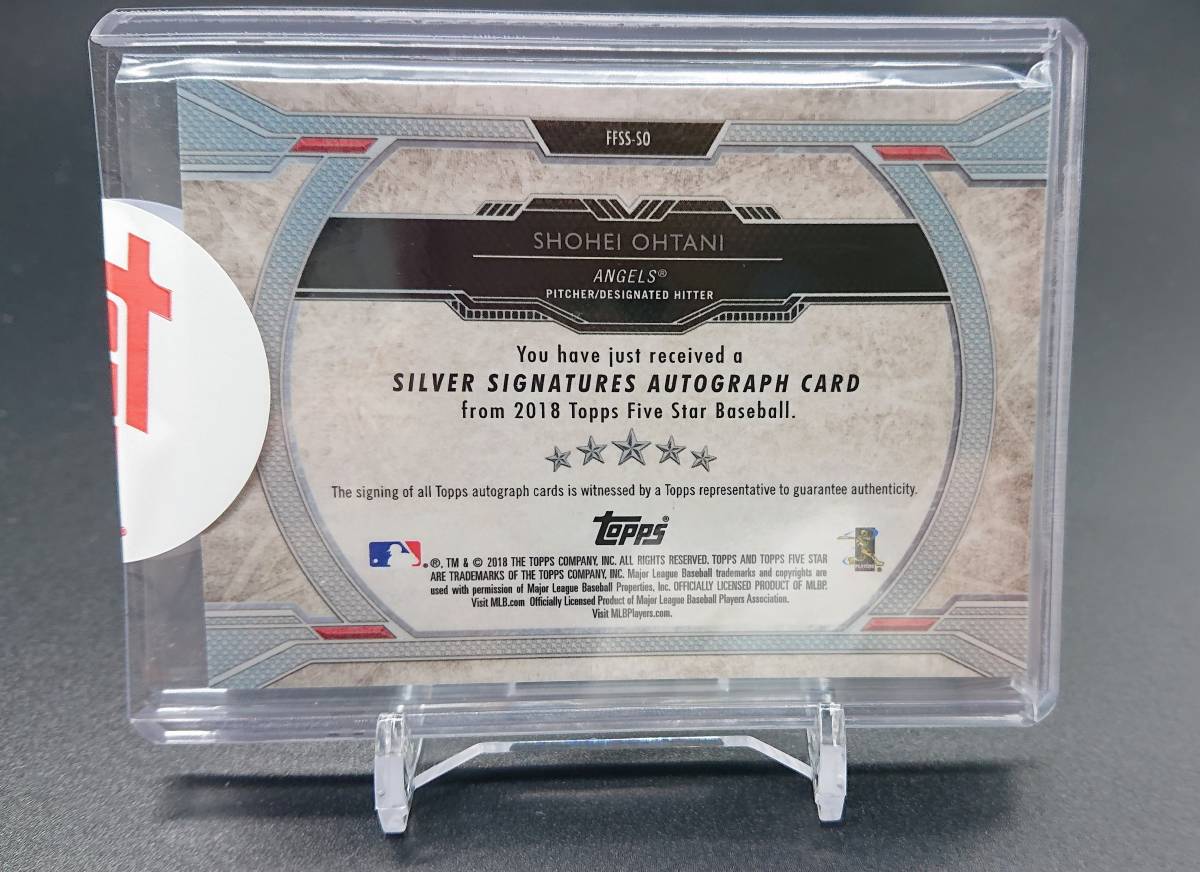 2018 TOPPS 大谷翔平 SHOHEI OHTANI FIVE STAR SILVER SIGNATURES 直筆  