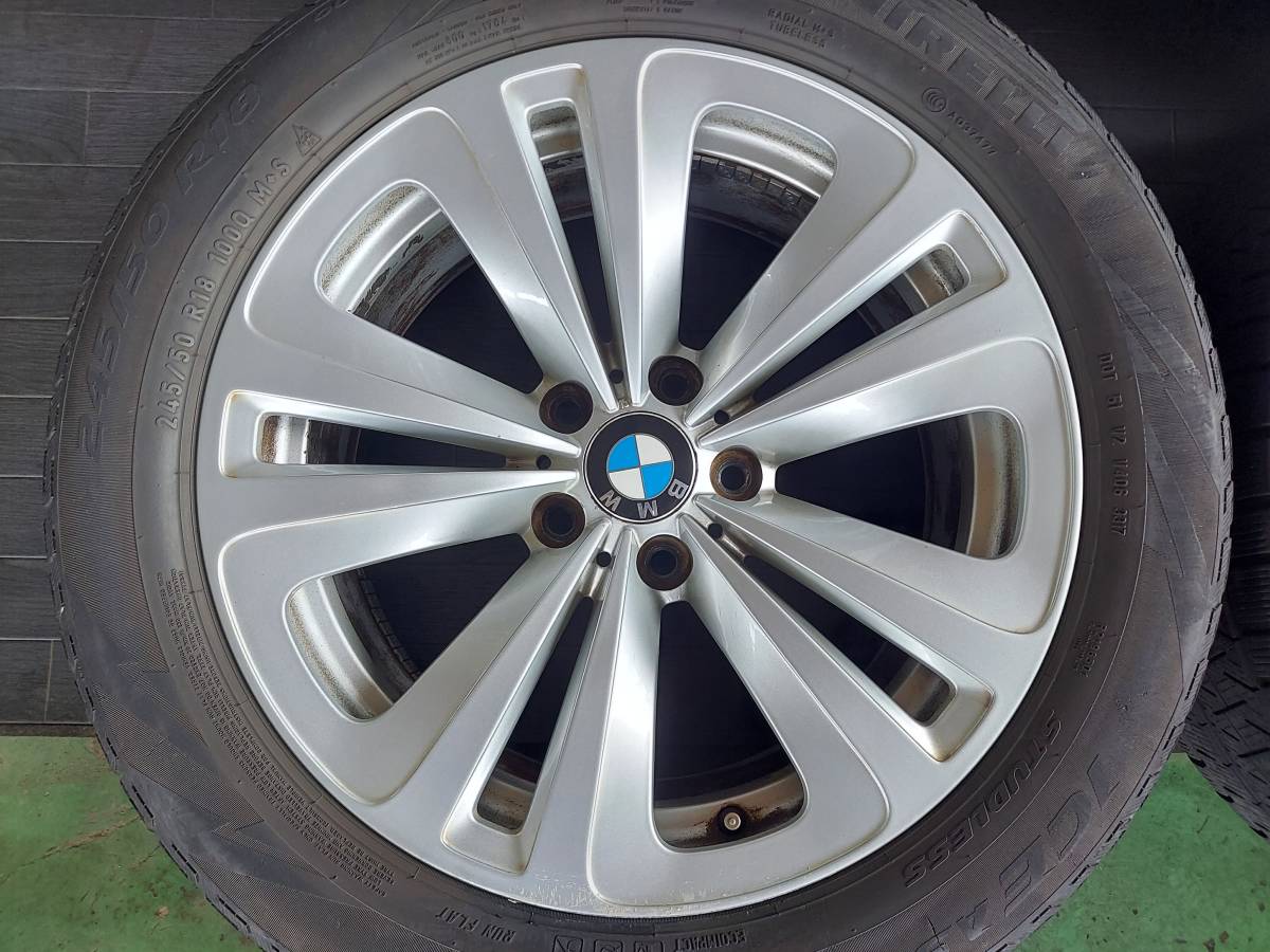 BMW純正 18インチ 18×8J IS30 5H PCD120 スタッドレス要交換 245/50R18 