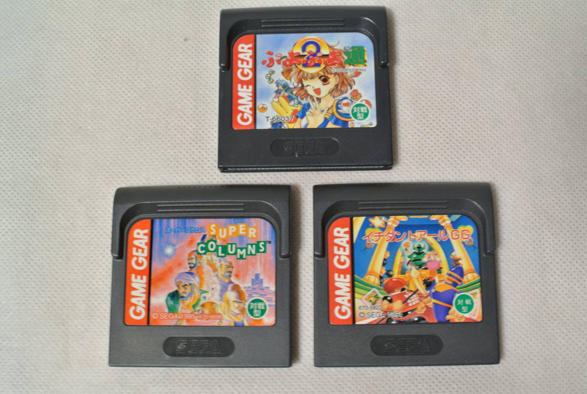 ジャンク品】SEGA GAME GEAR本体とカセット2本セット Sega Game Gear