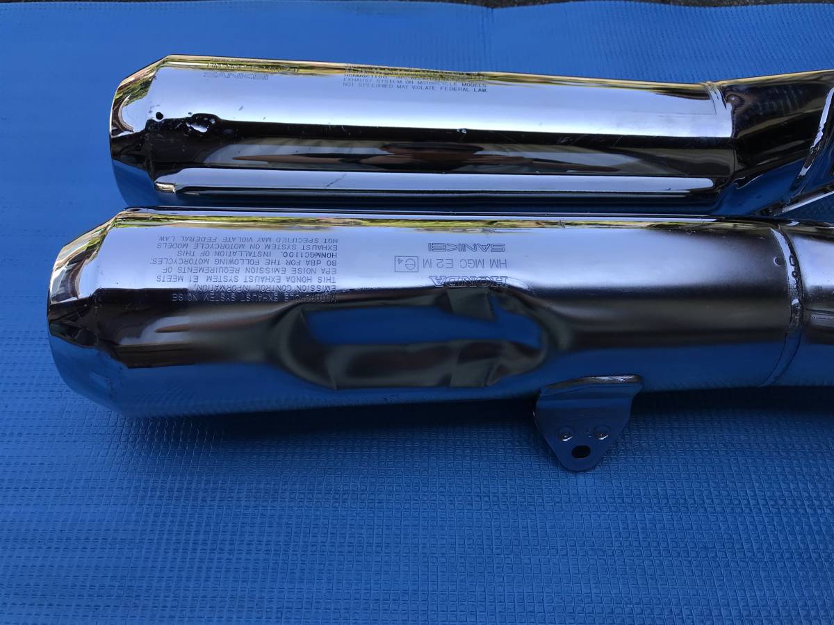 外装良好なホンダCB1100EX HM MGC E2M 純正 マフラーSANKEI製 EBL-SC65