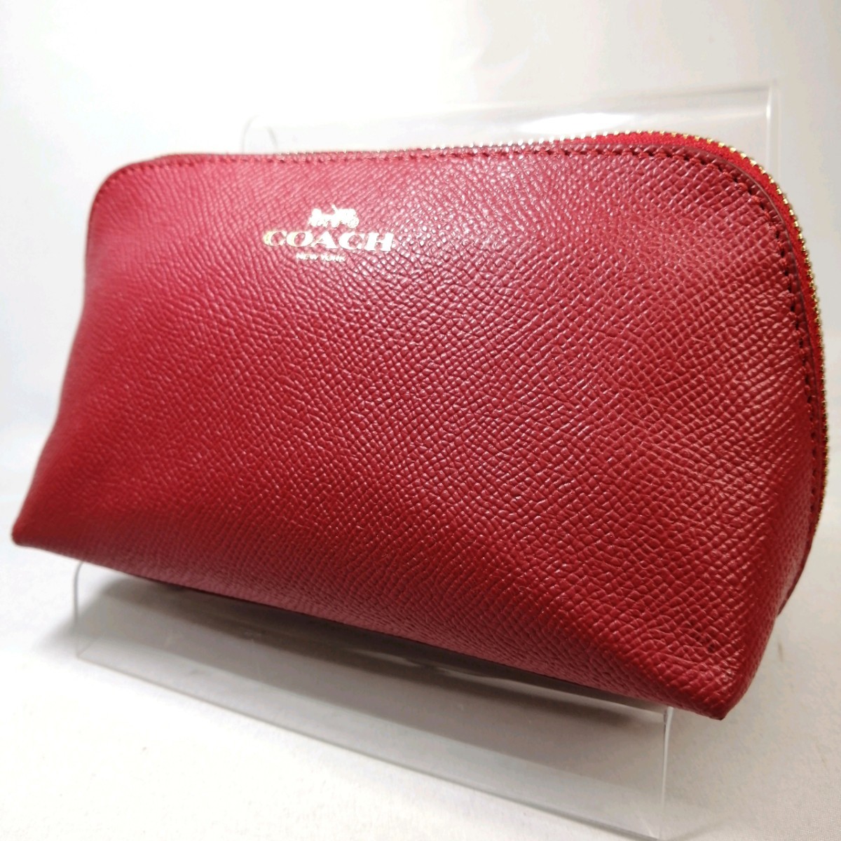 B Φ 【商品ランク:B】 コーチ COACH ロゴプリント ゴールド金具 レザー 