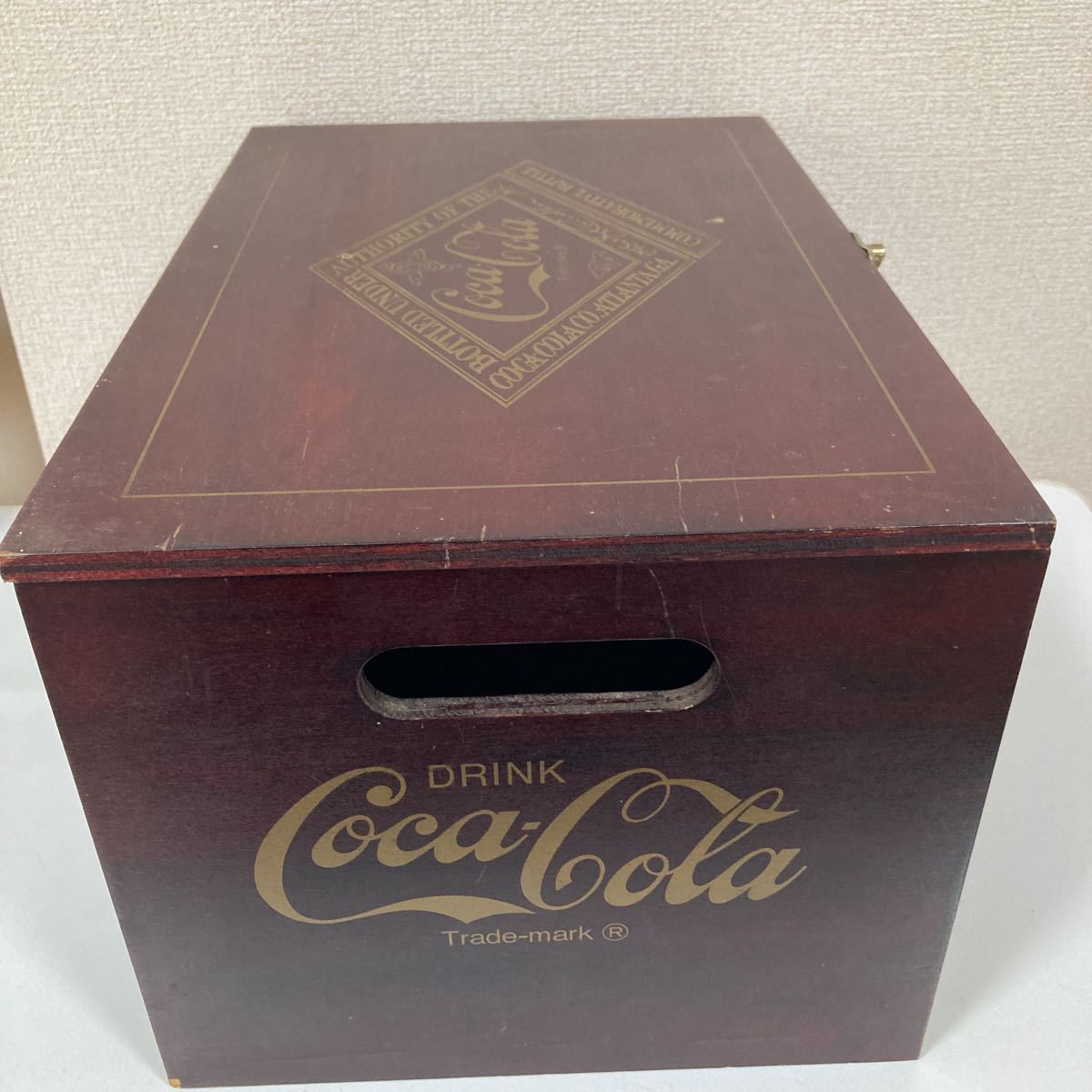 利根コカコーラ 20周年 記念ボトル用木箱 cocacola wood box 20th 