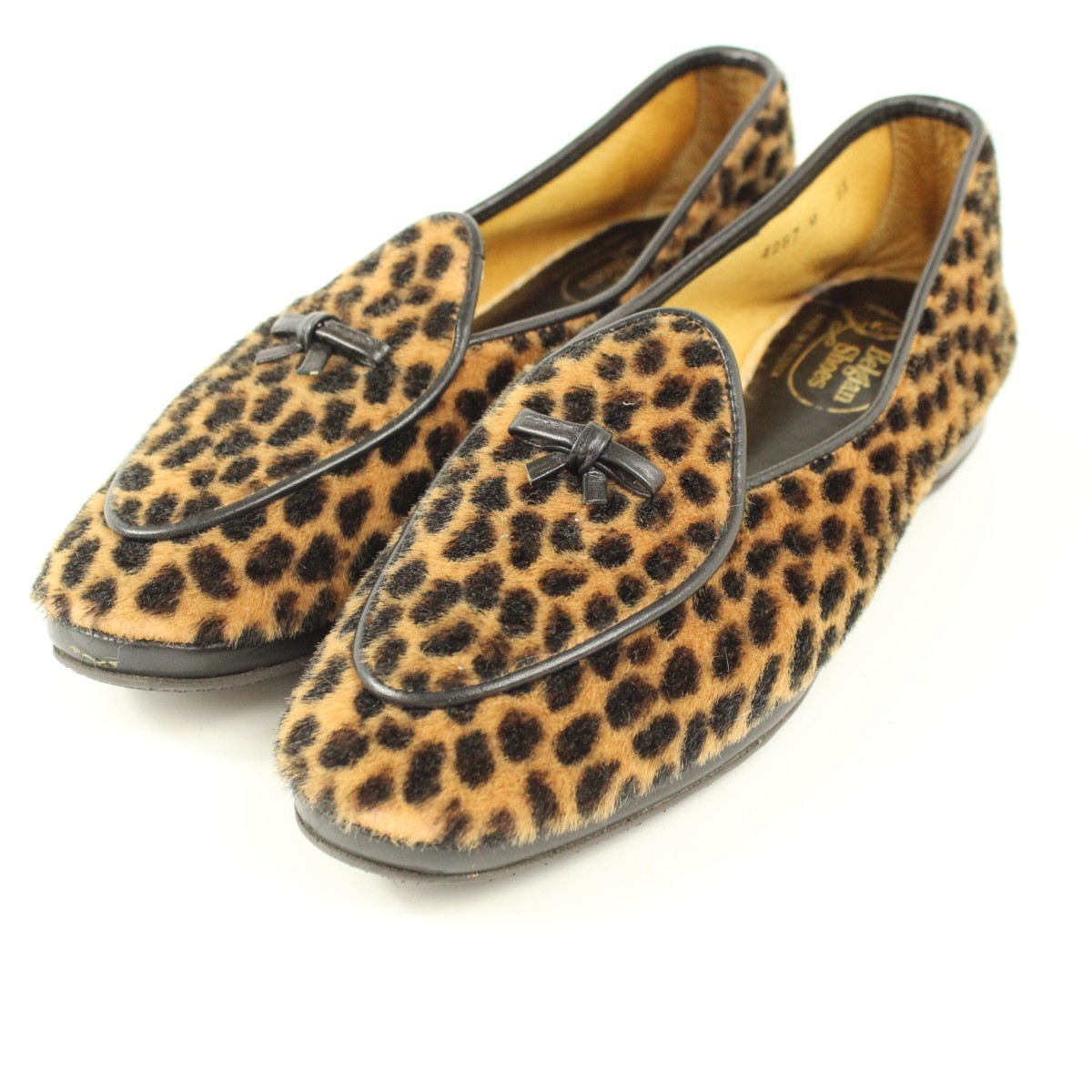 Belgian Shoes / 4287 ベルジャン シューズ レオパード柄 パンプス 表記サイズ6.5