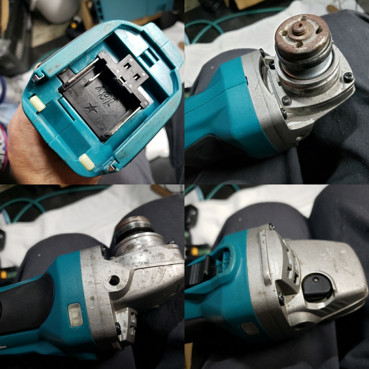 実働 マキタ 18V GA402DN 充電式 ディスクグラインダ 新古品 