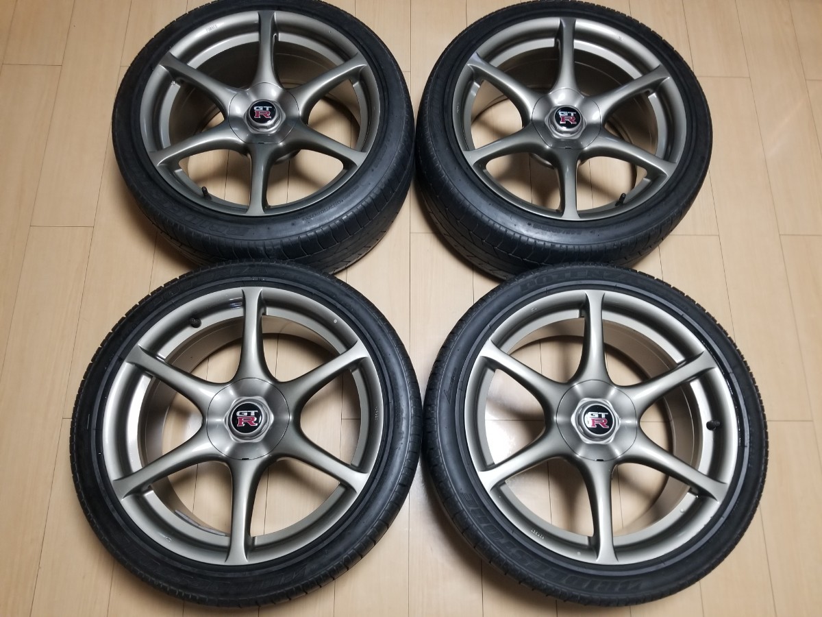 ☆美品・絶版・軽量☆18インチ☆9J+30 4本 BNR34 GTR純正ホイール