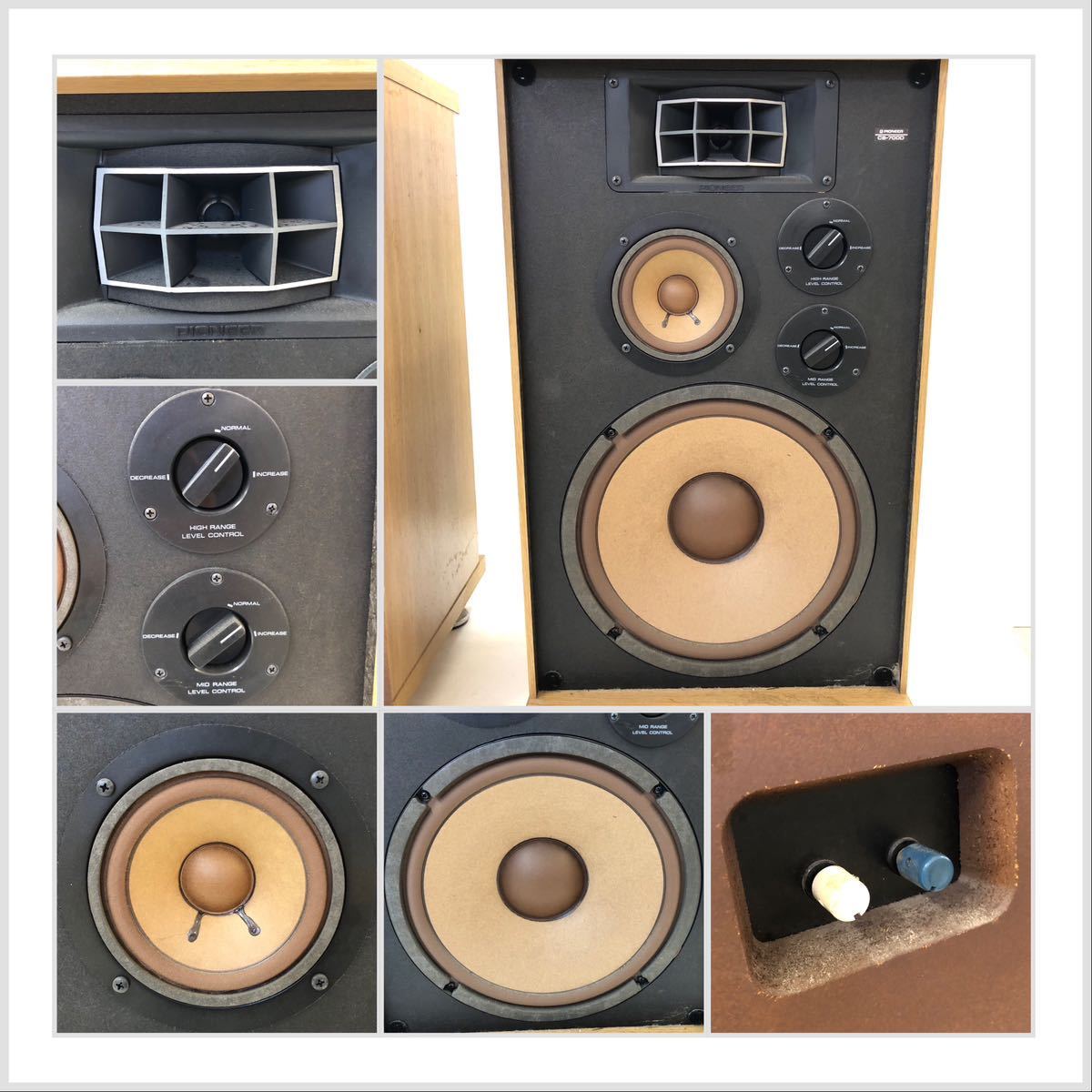 パイオニア・ブックシェルフ型スピーカー・CS-700・出音確認済 PIONEER