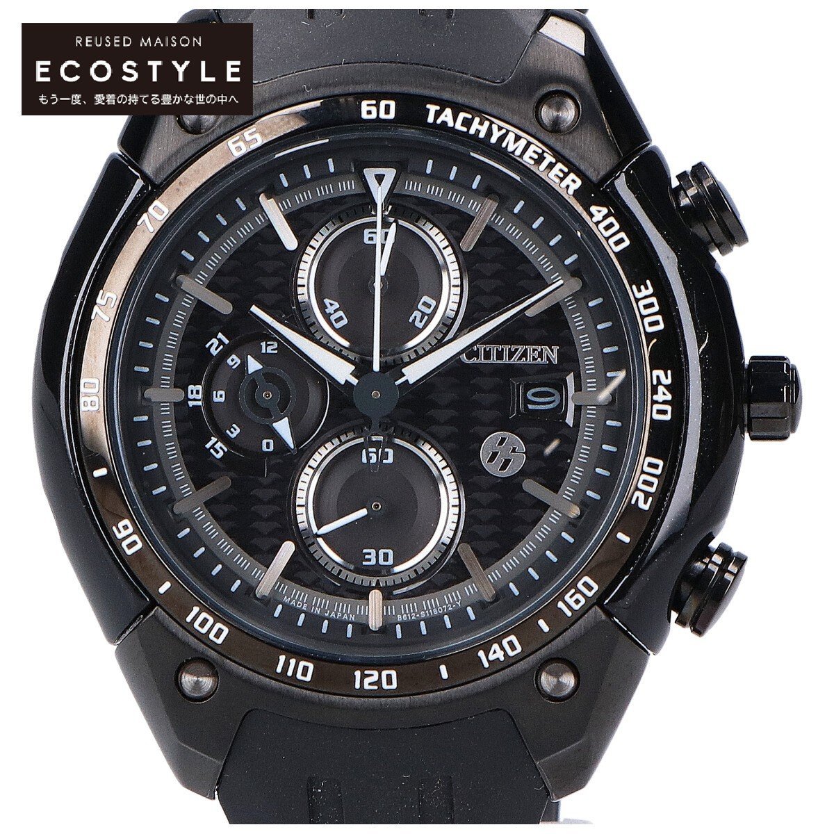美品】CITIZEN シチズン xTOYOTA86 B612-S081041 クロノグラフ ECO 