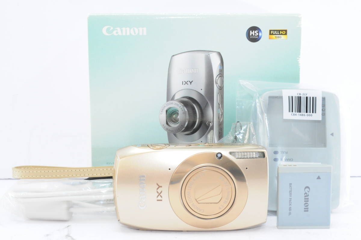 ☆超極上☆ キヤノン CANON IXY 32 S FULL HD ゴールド ☆元箱付き ＃