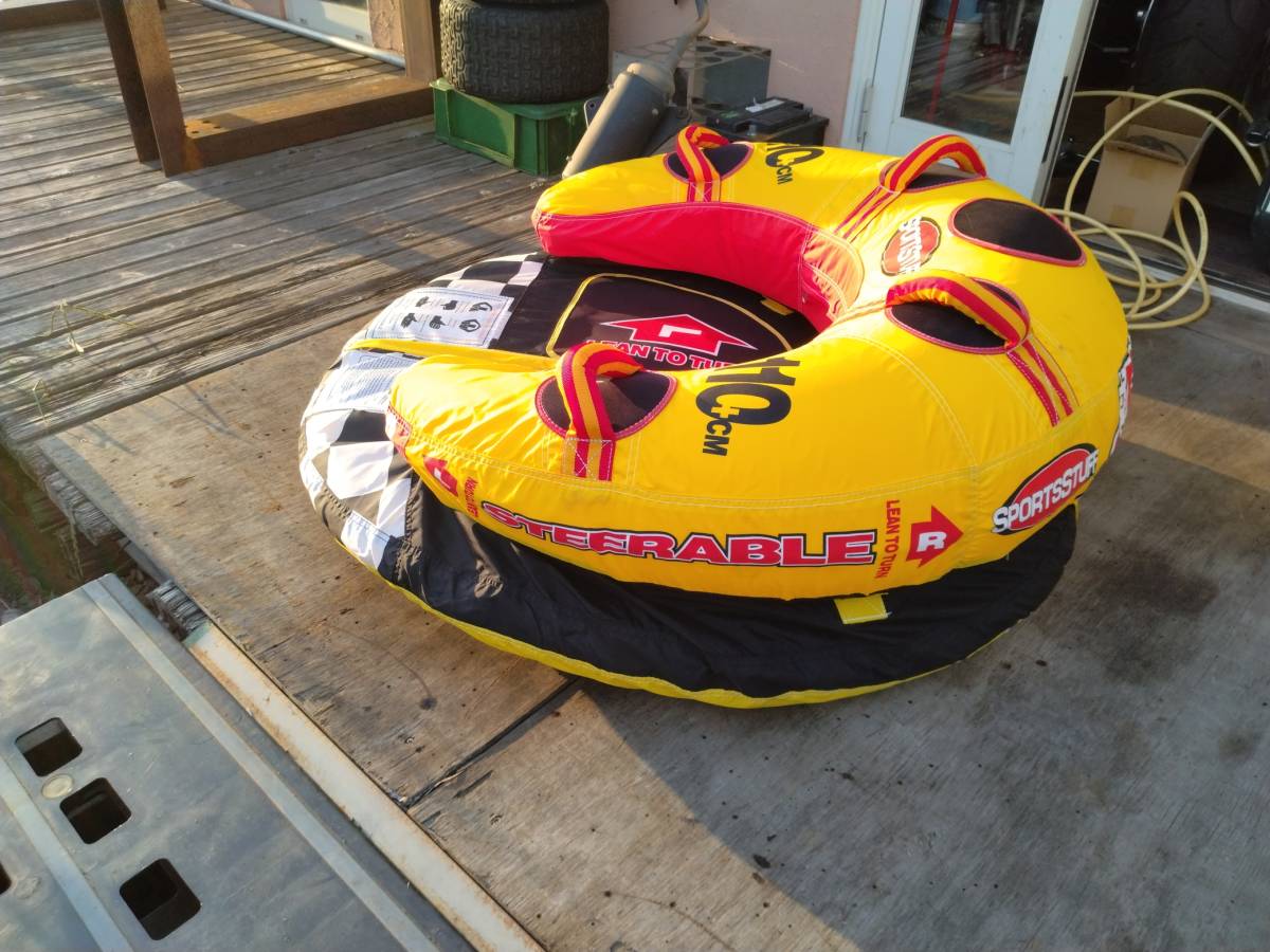 新品 トーイングチューブ SPORTSSTUFF TESTPILOT 一人乗り(水上 