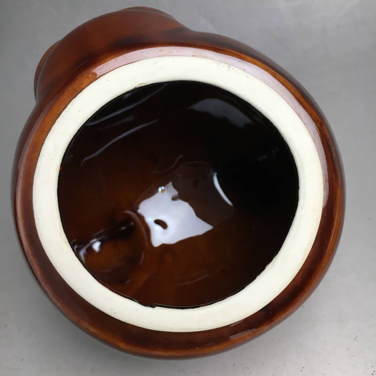 UNY4/65 aramis アラミス 陶器製 テディベア 高さ18㎝ 小物入れ