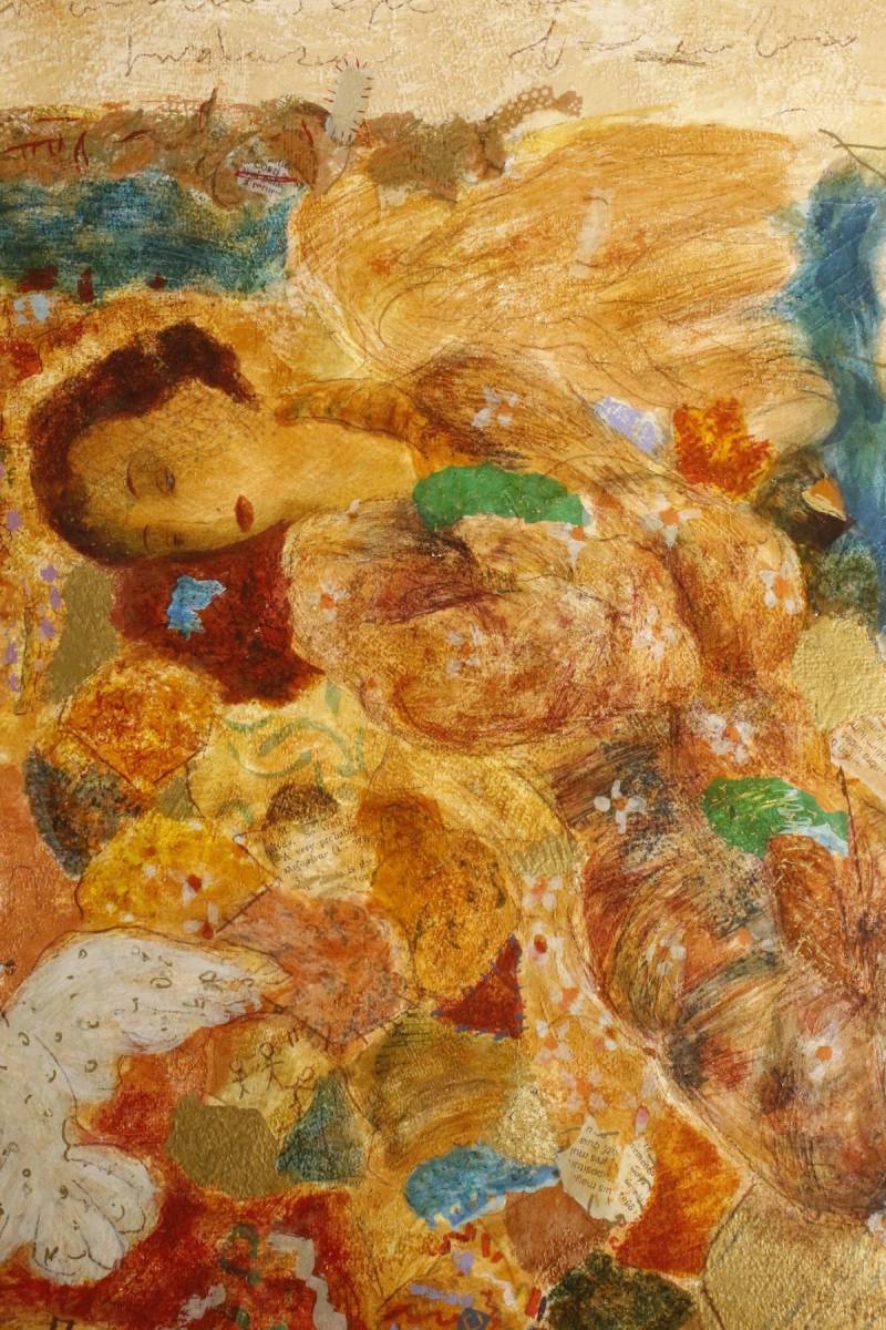 LIG】真作保証 Roy Fairchild ロイフェアチャイルド 大作20号 「恵みの