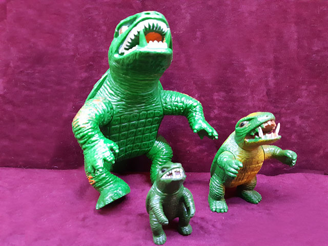 日東 当時物 大怪獣 ガメラ ソフビ 3種セット ガメラ 大映 日東 大