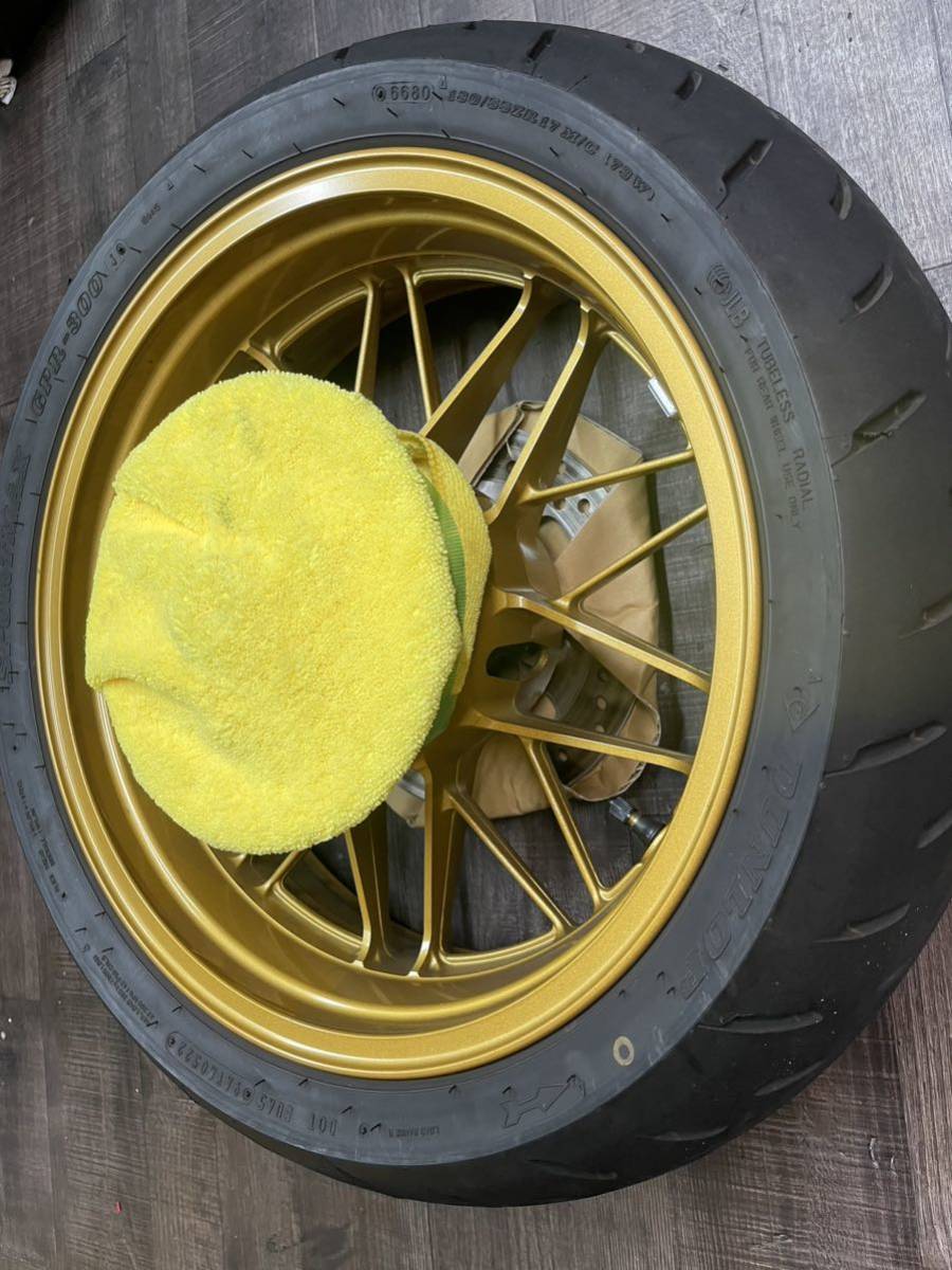 【z900rs用】50th純正ホイール 前後セット Z900RS 50th 純正 ゴールドホイール 前後セット カワサキ Kawasaki