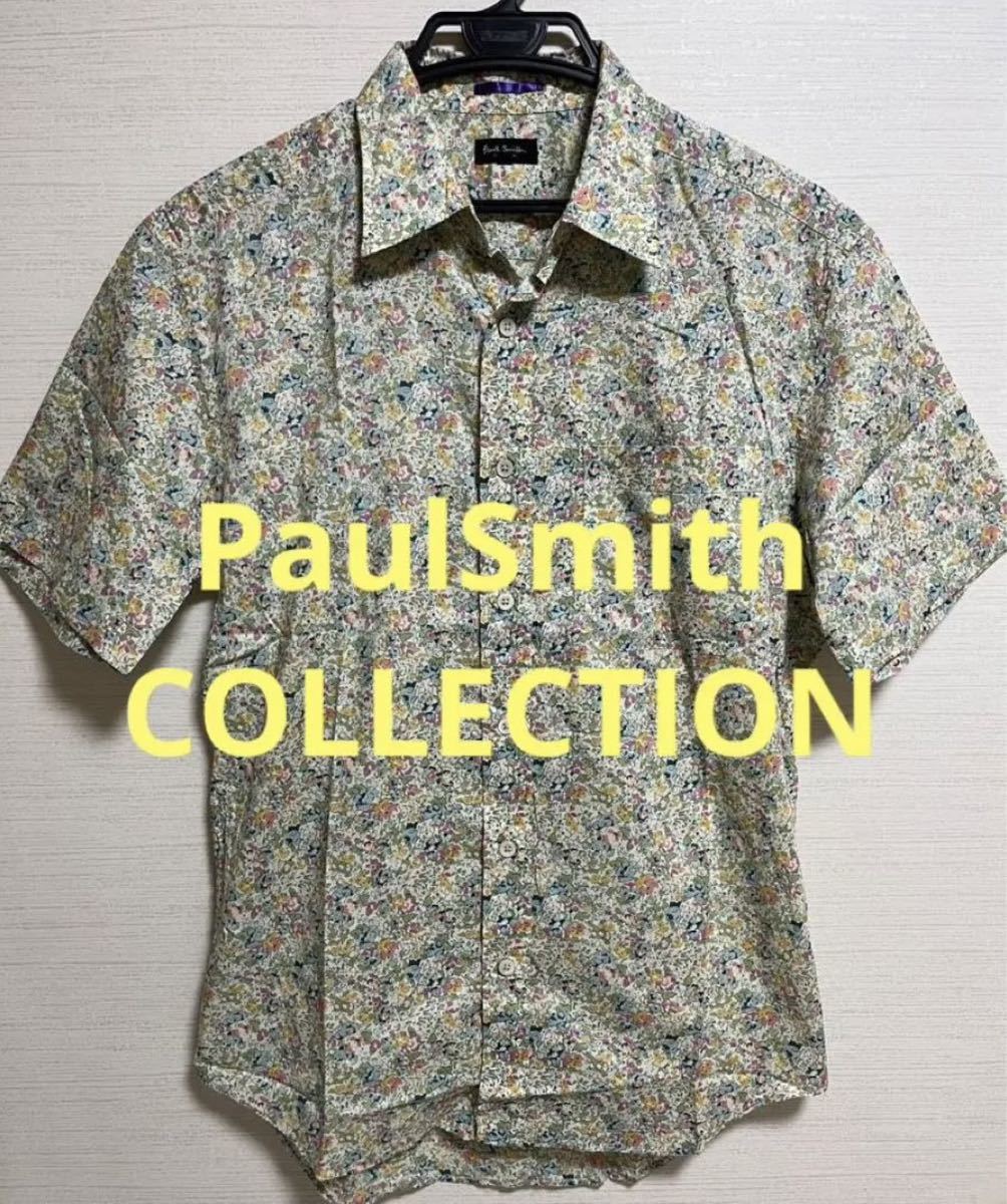 PaulSmith COLLECTION 花柄　総柄　半袖シャツ　フラワー