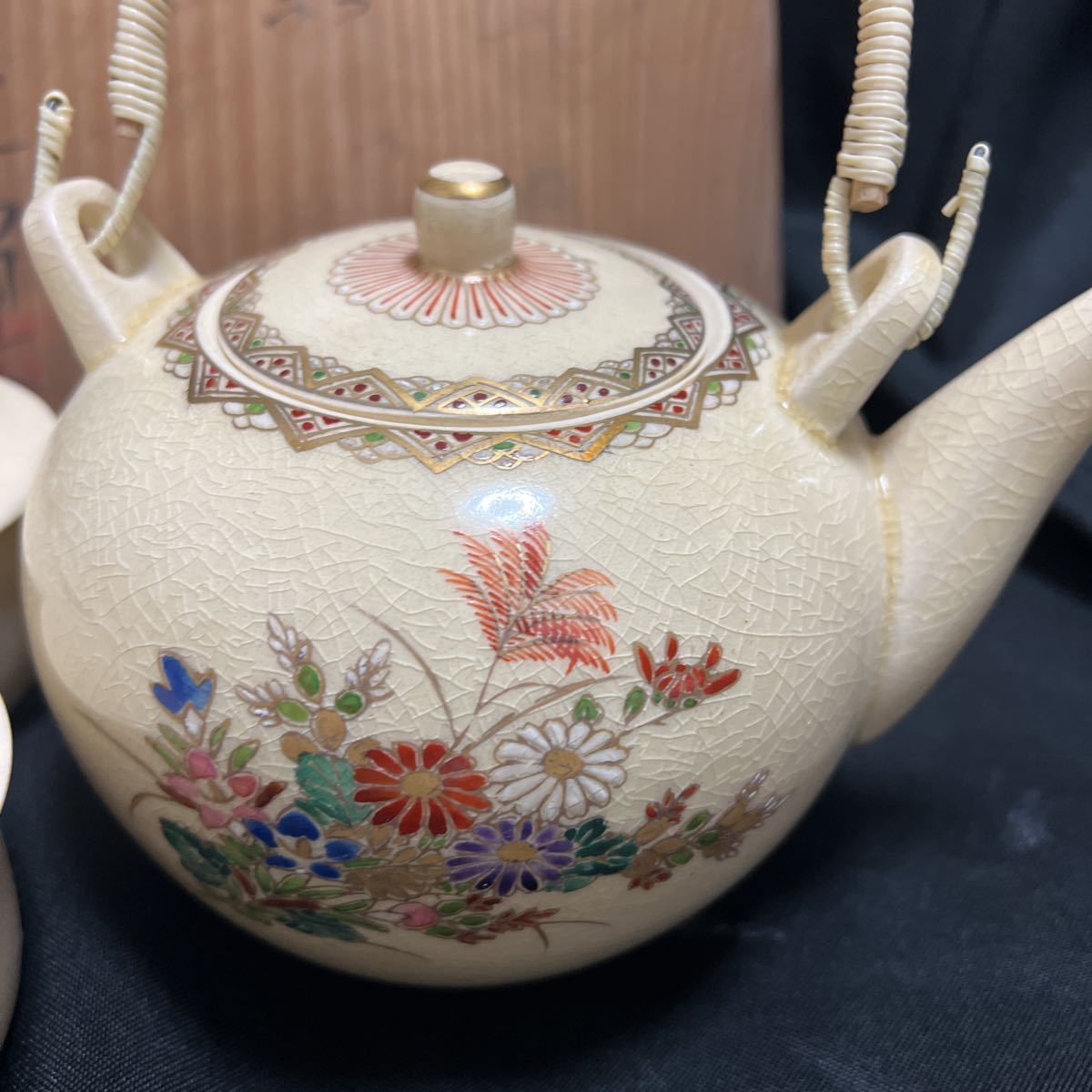 薩摩焼 茶器セット 共箱 保管品 湯呑 急須 陶器 焼物(薩摩)｜売買され