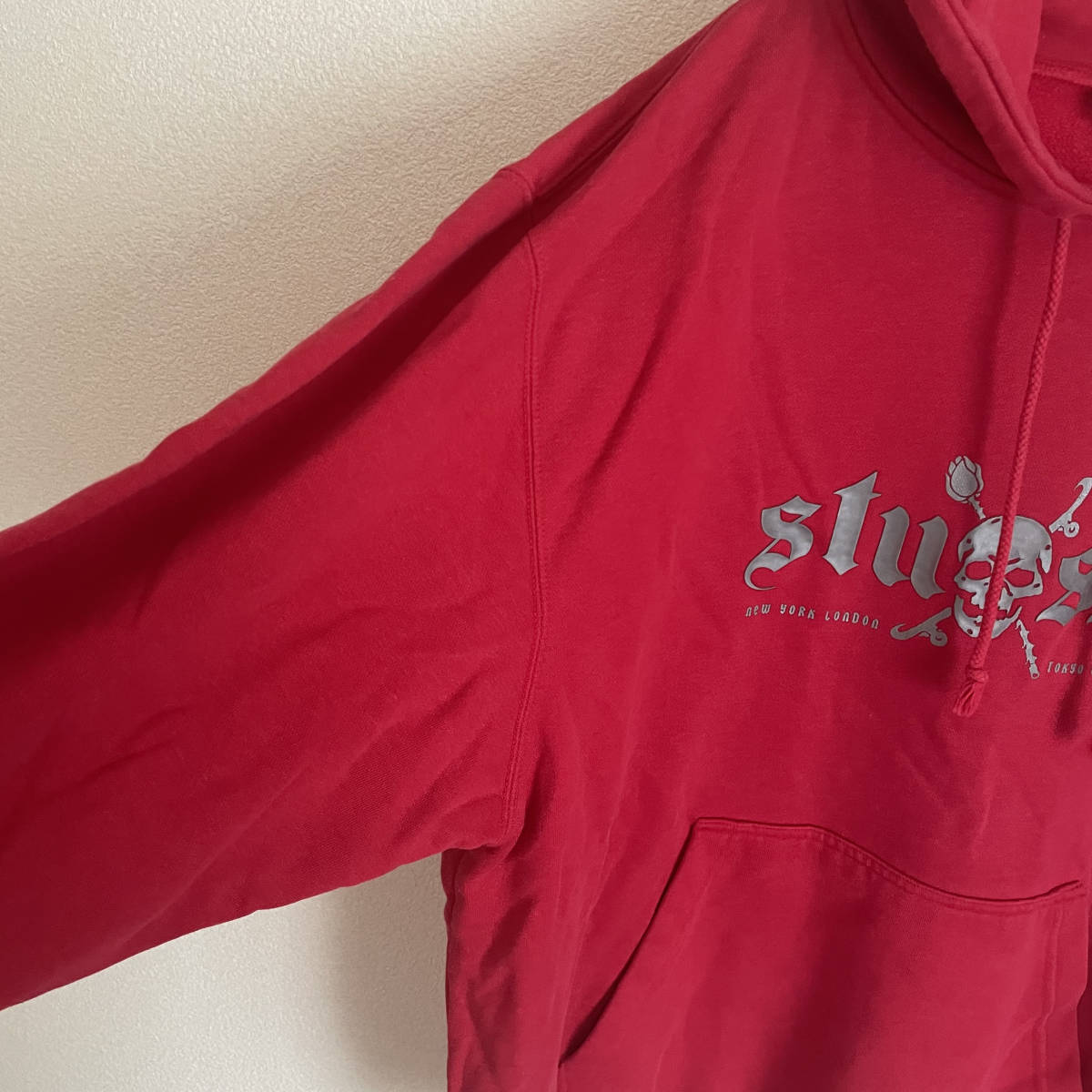 90s 00s old stussy ステューシー パーカー サイズXL スカル vintage 