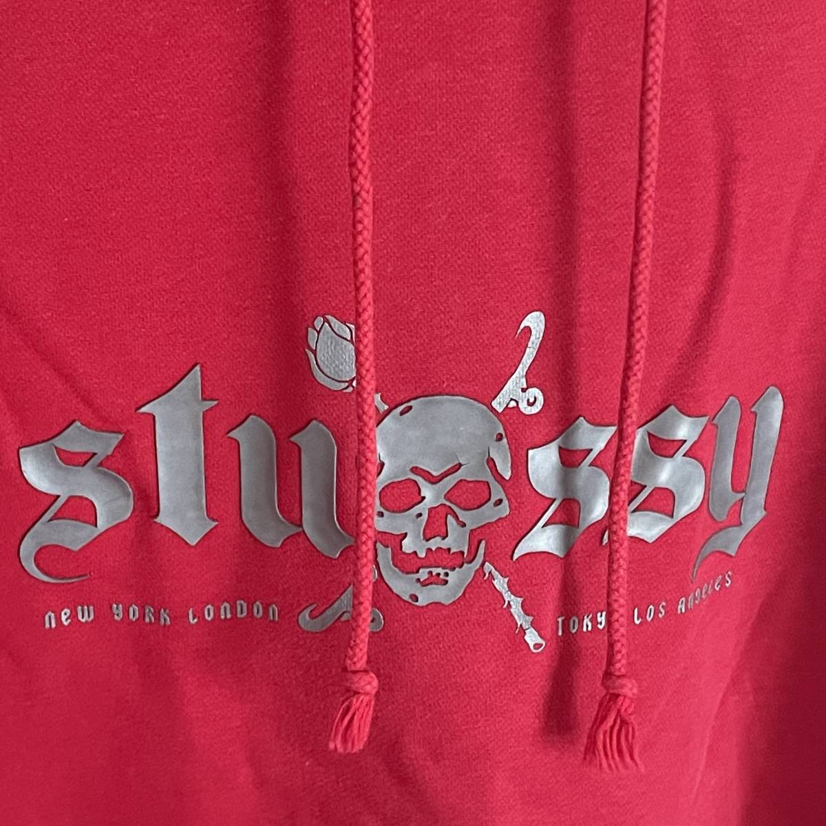 90s 00s old stussy ステューシー パーカー サイズXL スカル 