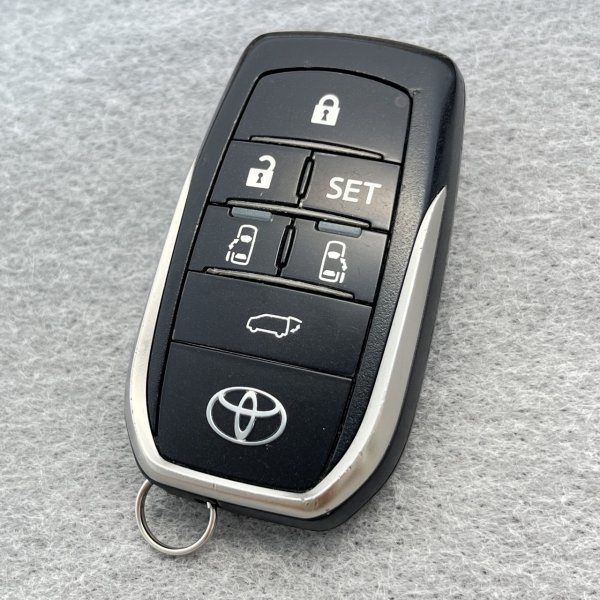 《別途キーカット可》初期化済み トヨタ　30系アルファード　6ボタン　純正スマートキー 　231451-0120　新品電池つき！ f