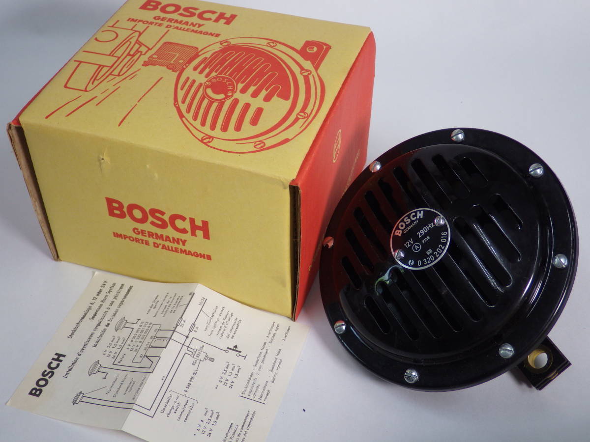 1) 新品 未使用 当時物 BOSCH 12V 290Hz 0 320 202 016 メルセデス 