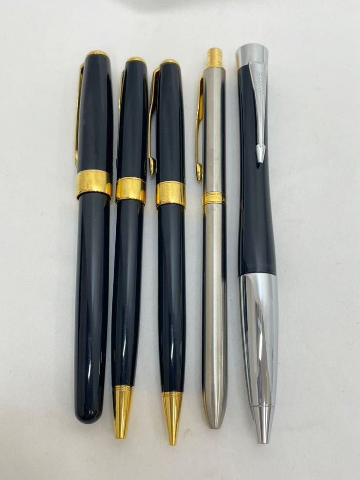 KT0623 PARKER/パーカー 万年筆 ペン先18K 1本 ボールペン 4本 合計5本 