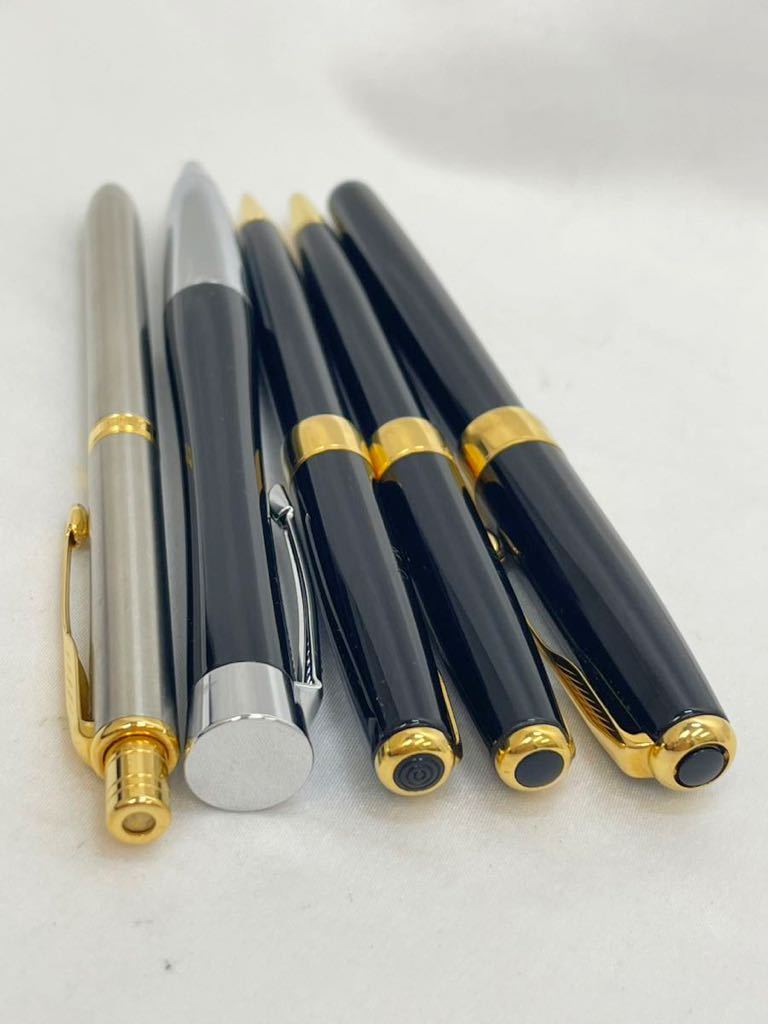 KT0623 PARKER/パーカー 万年筆 ペン先18K 1本 ボールペン 4本 合計5本 