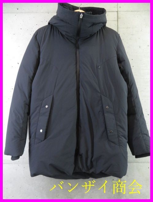 1290c68◆良品です◆最強ダウン◆INHERIT インヘリット フーディ 羽毛ダウンジャケット L/パーカー/ダウンコート/ブルゾン/メンズ/男性