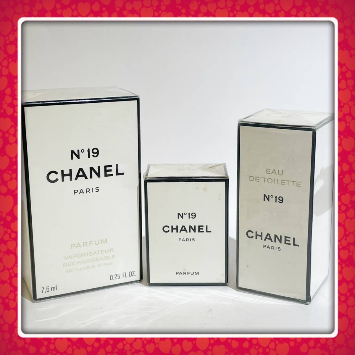 CHANELシャネル★NO19 パルファム 7.5ml ★パルファム 7ml★オードゥトワレット50ml★3点セット★新品未開封品 保管品