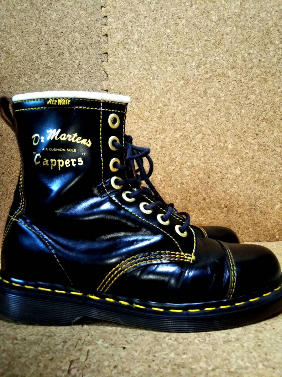 Dr.MARTENS ドクターマーチン 英国製 CAPPER キャッパー 8ホールブーツ UK7 25.5cm イングランド製 BLACK ...