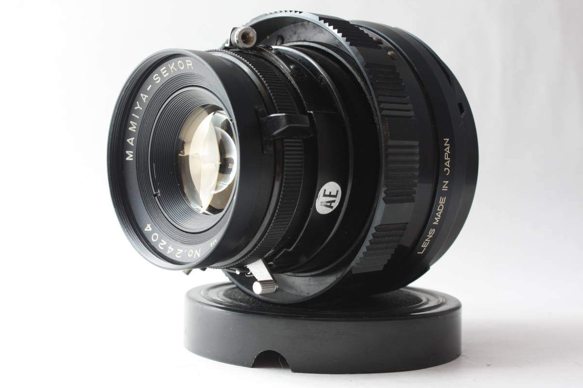 マミヤ MAMIYA-SEKOR 100mm F3.5 フード付 中判レンズ 動作品 マミヤ