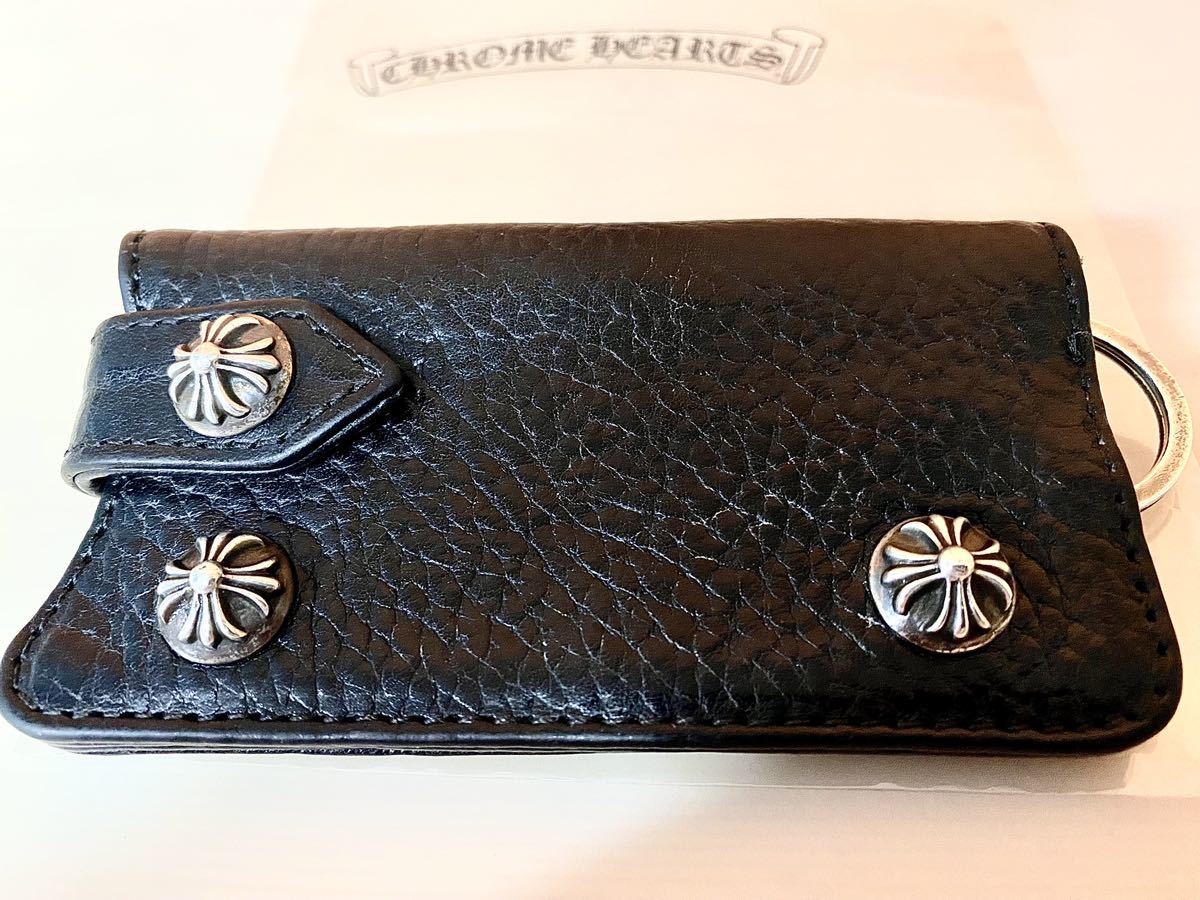 クロムハーツ レザー CHROME chromehearts キーホルダー 可愛い 黒 PU 